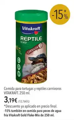 El Corte Inglés Vitakraft Comida para tortugas y reptiles carnívoros oferta