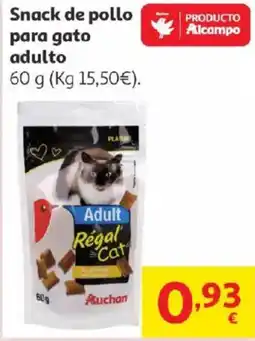 Alcampo Snack de pollo para gato adulto oferta