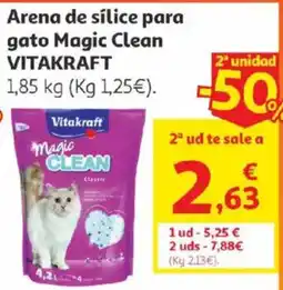 Alcampo Vitakraft Arena de sílice para gato Magic Clean oferta