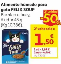 Alcampo Felix Soup Alimento húmedo para gato oferta