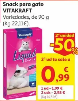 Alcampo Vitakraft Snack para gato oferta