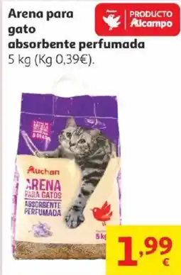 Alcampo Arena para gato absorbente perfumada oferta