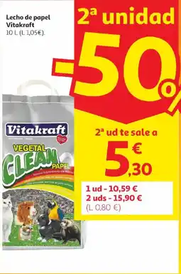Alcampo Vitakraft Lecho de papel oferta