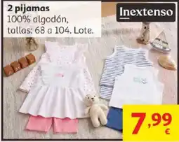 Alcampo Inextenso 2 pijamas oferta
