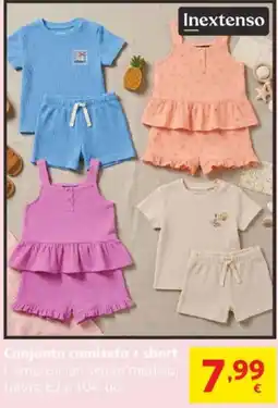 Alcampo Inextenso Conjunto camiseta + short oferta