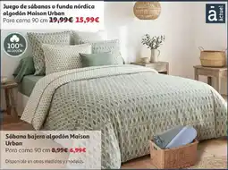 Alcampo Juego de sábanas o funda nórdica algodón Maison Urban oferta