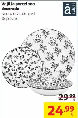 Alcampo Vajilla porcelana decorada oferta