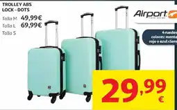 Alcampo Airport Trolley abs lock - dots oferta