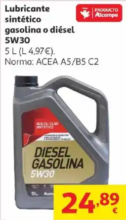 Alcampo Lubricante sintético gasolina o diésel oferta