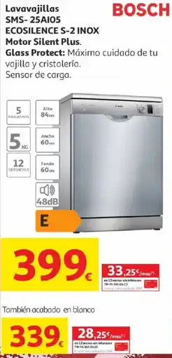 Alcampo Bosch Lavavajillas SMS-25A105 oferta