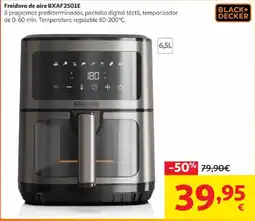 Alcampo Black Decker Freidora de aire BXAF2501E oferta
