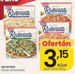 Eroski Dr Oetker Pizzas señalizadas oferta
