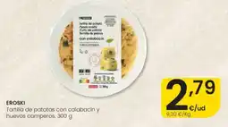 Eroski Eroski Tortilla de patatas con calabacín y huevos camperos oferta