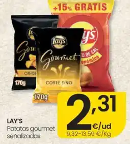 Eroski Lay's Patatas gourmet señalizadas oferta