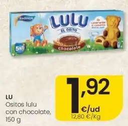 Eroski Lu Ositos lulu con chocolate oferta