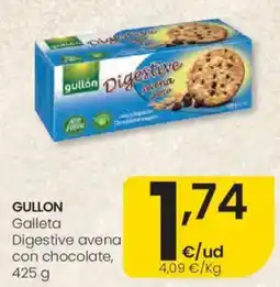 Eroski Gullon Galleta Digestive avena con chocolate oferta