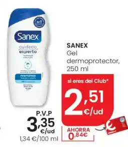Eroski Sanex Gel dermoprotector oferta