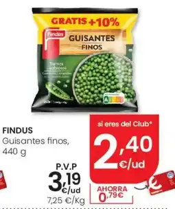 Eroski Findus Guisantes finos oferta