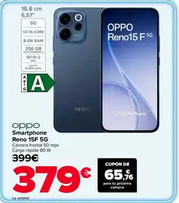 Carrefour OPPO Smartphone Reno 15F 5G oferta