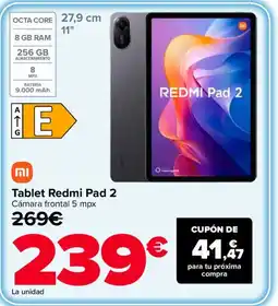 Carrefour REDMI Pad 2 Tablet oferta