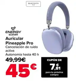 Carrefour ENERGY sistem Auricular Pineapple Pro oferta