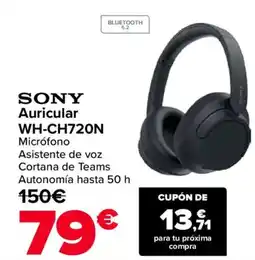 Carrefour SONY Auricular WH-CH720N oferta