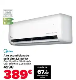 Carrefour MIDEA Aire acondicionado split Lite 3,5 kW IA oferta
