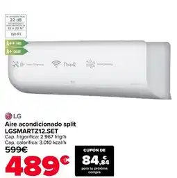 Carrefour LG Aire acondicionado split LGSMARTZ12.SET oferta
