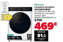 Carrefour HISENSE Lavadora-secadora WD518043BWF oferta