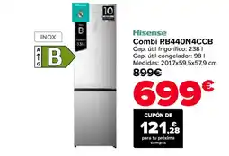 Carrefour HISENSE Combi RB440N4CCB oferta