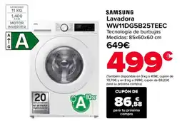 Carrefour SAMSUNG Lavadora WW11DG5B25TEEC oferta