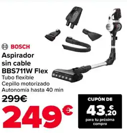 Carrefour BOSCH Aspirador sin cable BBS711W Flex oferta