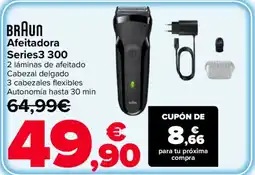 Carrefour BRAUN Afeitadora Series3 300 oferta