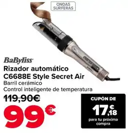 Carrefour BABYLISS Rizador automático C6688E Style Secret Air oferta