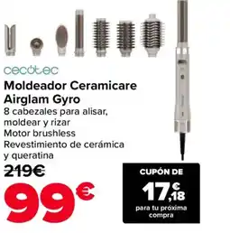 Carrefour CECOTEC Moldeador Ceramicare Airglam Gyro oferta