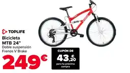 Carrefour TOPLIFE Bicicleta MTB 24" oferta