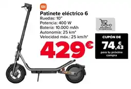 Carrefour Patinete eléctrico 6 oferta