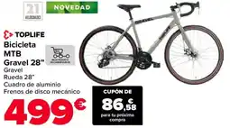 Carrefour TOPLIFE Bicicleta MTB Gravel 28" oferta