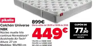 Carrefour PIKOLIN Colchón Universe NBK oferta