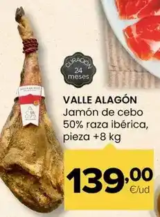 Autoservicios Familia Valle alagón - jamón de cebo 50% raza ibérica oferta