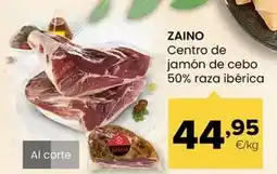 Autoservicios Familia Zaino - centro de jamón de cebo 50% raza ibérica oferta