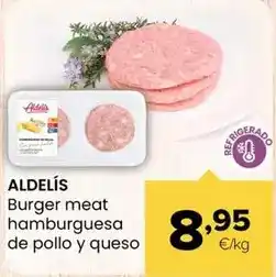 Autoservicios Familia Aldelis - hamburguesa de pollo y queso oferta