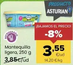 Autoservicios Familia Asturiana - mantequilla ligera oferta