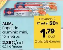 Autoservicios Familia Albal - papel de aluminio mini oferta