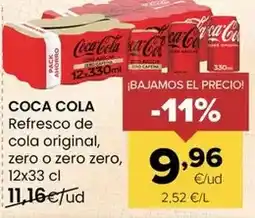 Autoservicios Familia Coca-cola - refresco de cola original, zero o zero zero oferta