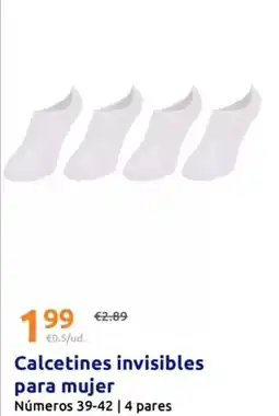 Action Calcetines invisibles para mujer oferta