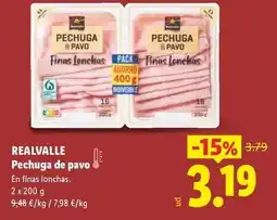 Lidl Realvalle - pechuga de pavo oferta