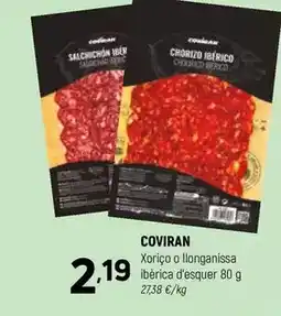 Coviran Coviran - xoriço o llonganissa ibèrica d'esquer oferta