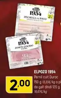 Coviran Elpozo - 1954 pernil cuit duroc oferta