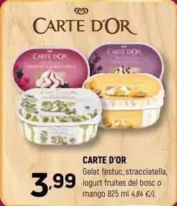 Coviran Carte d'or - gelat festuc, stracciatella, iogurt fruites del bosc o mango oferta